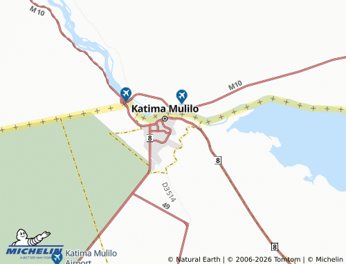 MICHELIN-Landkarte Katima Mulilo Extension 9 - ViaMichelin