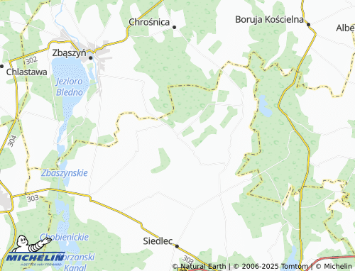 MICHELIN Belęcin map - ViaMichelin