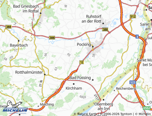 Carte MICHELIN Thalling - ViaMichelin