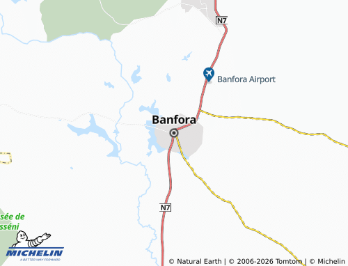 MICHELIN Banfora map - ViaMichelin