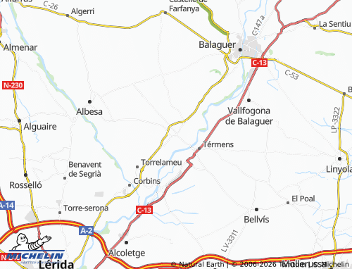 Mappa MICHELIN Menàrguens - ViaMichelin