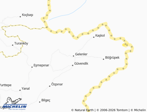 MICHELIN-Landkarte Gelenler - ViaMichelin