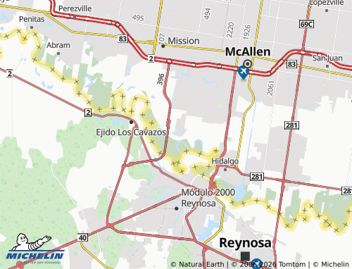 Mappa MICHELIN Granjeno - ViaMichelin