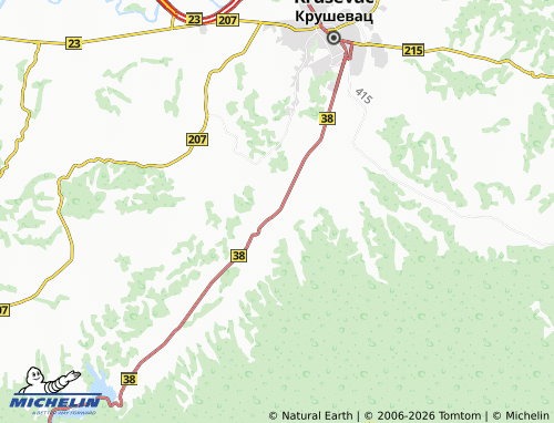 Mapa MICHELIN Gornji Stepoš - ViaMichelin