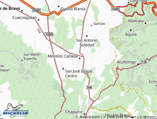 Mapa MICHELIN Del Corazón de Jesús - ViaMichelin