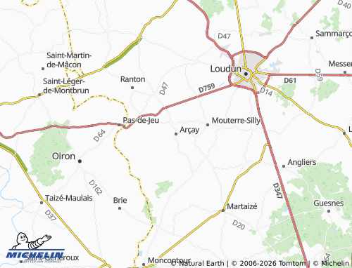 Mapa MICHELIN Arçay - ViaMichelin