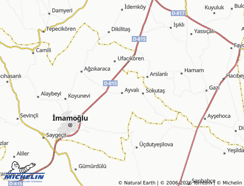 MICHELIN Ayvalı map - ViaMichelin