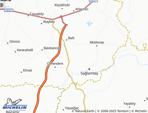 MICHELIN Aksakal map - ViaMichelin