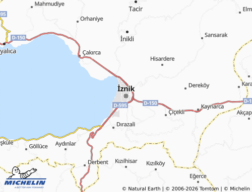 MICHELIN İznik map - ViaMichelin