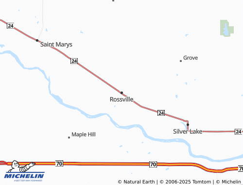 MICHELIN Rossville map - ViaMichelin