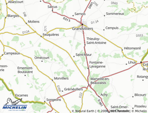 Mappa MICHELIN Saint-Maur - ViaMichelin