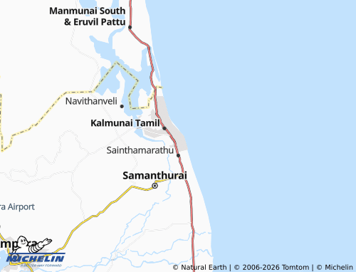 Mappa MICHELIN Kalmunai 02A - ViaMichelin