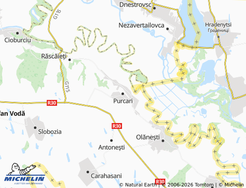 Mappa MICHELIN Purcari - ViaMichelin