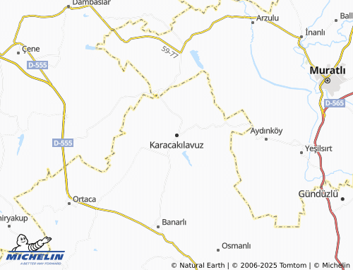 Carte MICHELIN Karacakılavuz - ViaMichelin