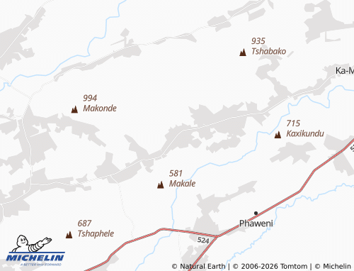 Mappa MICHELIN Phaswana - ViaMichelin