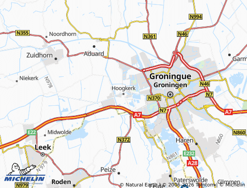 MICHELIN Hoogkerk map - ViaMichelin