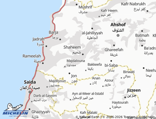 Mapa MICHELIN Mazboud - ViaMichelin