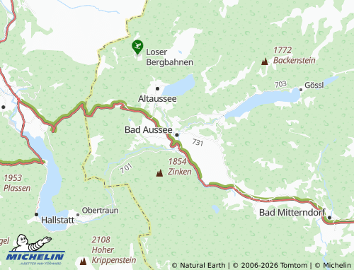 MICHELIN Bad Aussee map - ViaMichelin