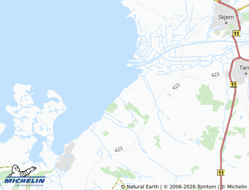Mapa MICHELIN Skaven Strand - ViaMichelin