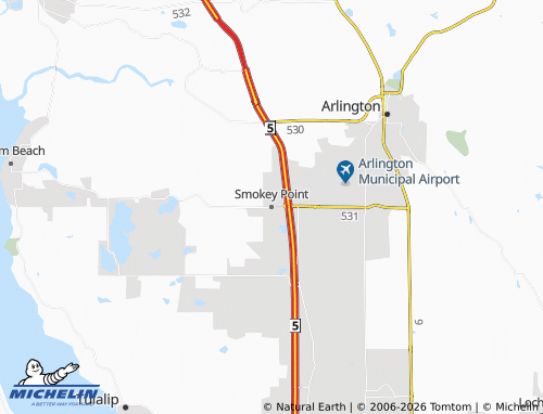 Mappa MICHELIN Smokey Point - ViaMichelin