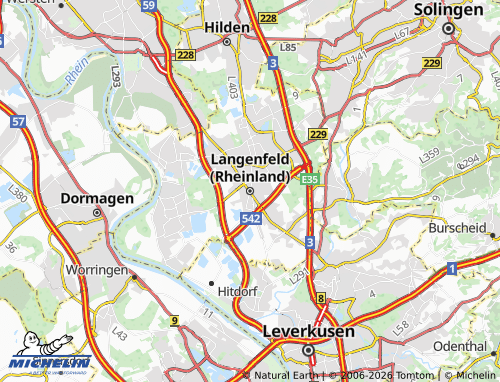 MICHELIN Langenfeld (Rheinland) map - ViaMichelin