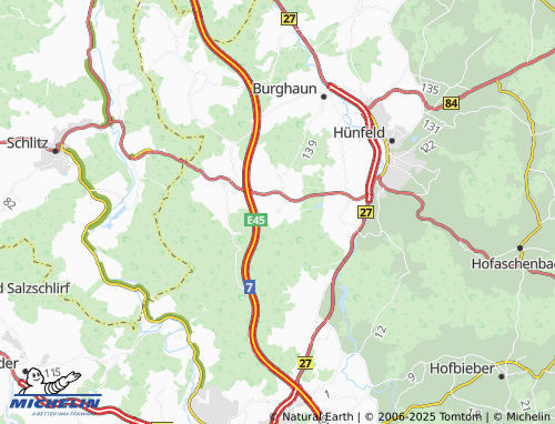 MICHELIN-Landkarte Oberfeld - ViaMichelin