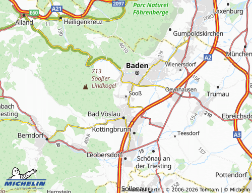 MICHELIN Sooß map - ViaMichelin