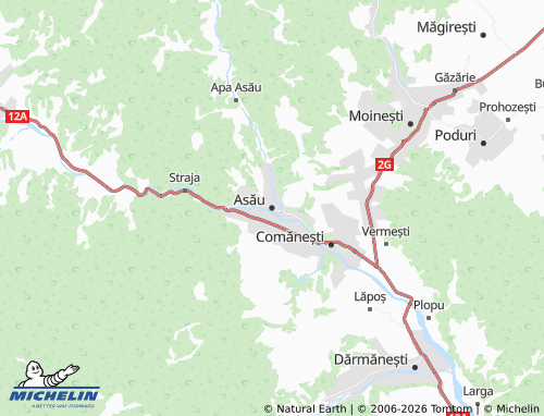MICHELIN-Landkarte Asău - ViaMichelin