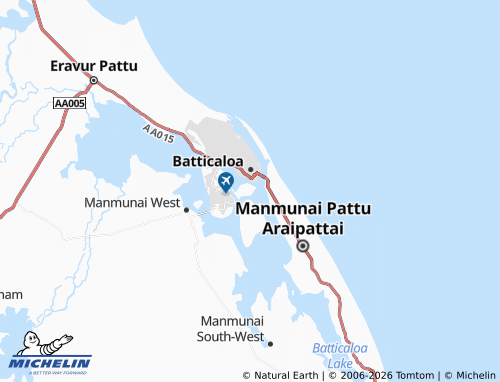 Mappa MICHELIN Manmunai North - ViaMichelin