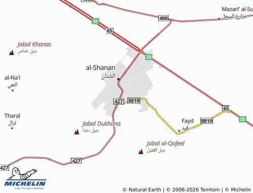 Mapa MICHELIN al-Khaleej - ViaMichelin