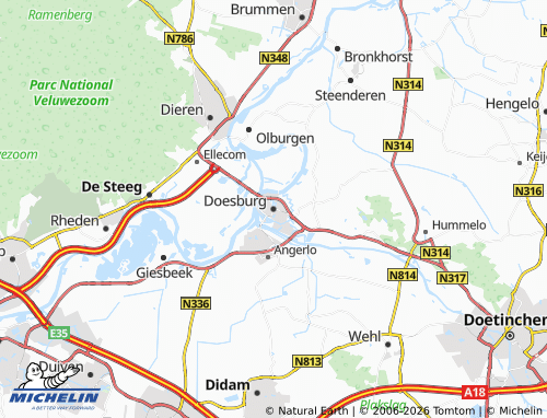 Carte MICHELIN Doesburg - ViaMichelin
