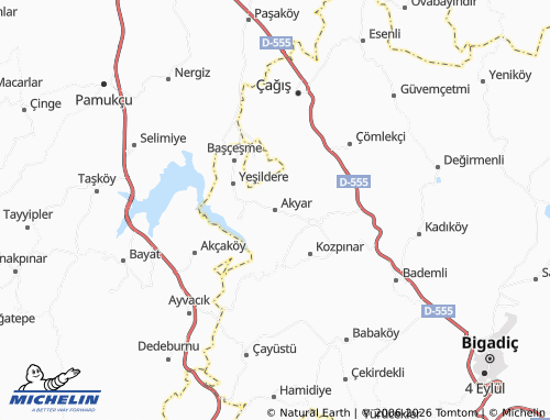 Mappa MICHELIN Akyar - ViaMichelin