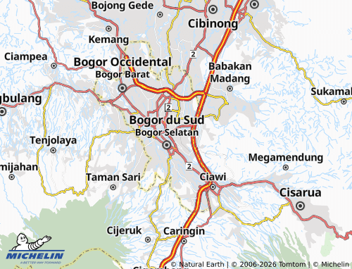 MICHELIN Bogor Timur map - ViaMichelin