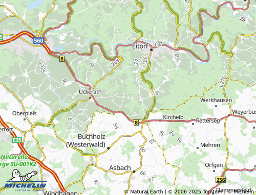 MICHELIN-Landkarte Hülscheid - ViaMichelin