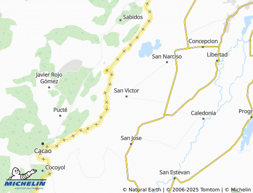 Carte MICHELIN San Victor - ViaMichelin