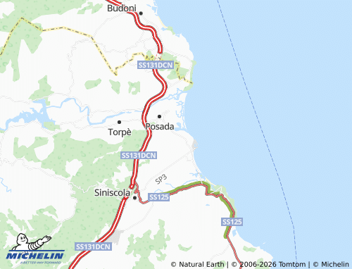 MICHELIN Monte Longu map - ViaMichelin