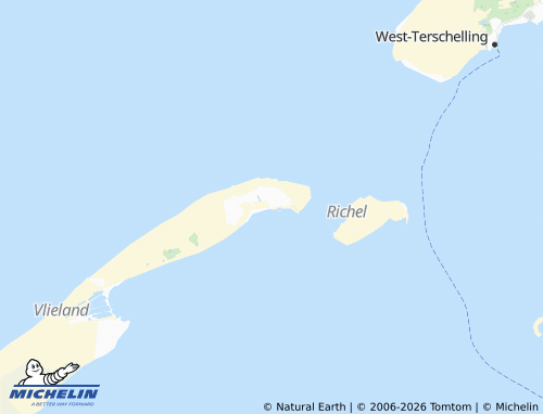 Carte MICHELIN Oost-Vlieland - ViaMichelin
