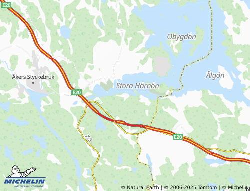 MICHELIN Hedlandet map - ViaMichelin
