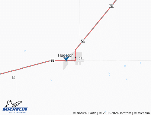 Mappa MICHELIN Hugoton - ViaMichelin