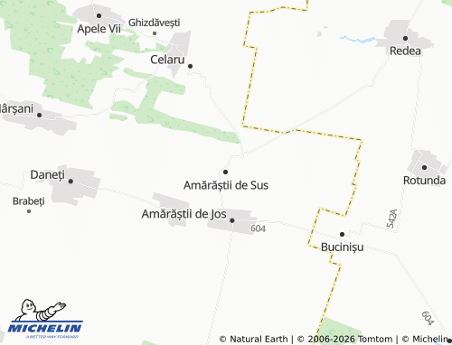 MICHELIN Amărăștii de Sus map - ViaMichelin