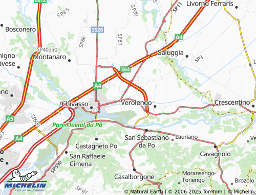 Kaart MICHELIN Castelrosso - ViaMichelin