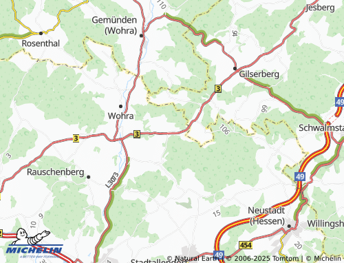 MICHELIN Josbach map - ViaMichelin