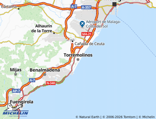 MICHELIN-Landkarte Torremolinos - ViaMichelin