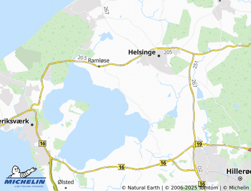 MICHELIN Bakkelandet map - ViaMichelin