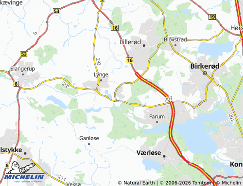 Mapa MICHELIN Vassingerød - ViaMichelin
