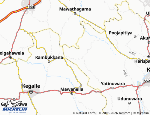 MICHELIN Welagama map - ViaMichelin