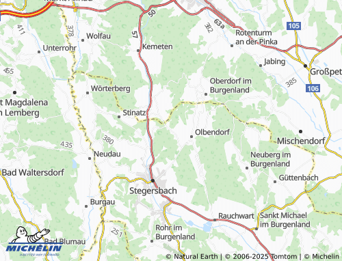 MICHELIN-Landkarte Bergen - ViaMichelin