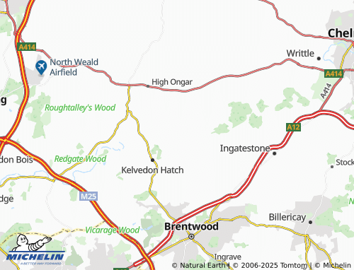 MICHELIN Stondon Massey map - ViaMichelin
