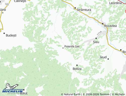 MICHELIN Poienile Izei map - ViaMichelin
