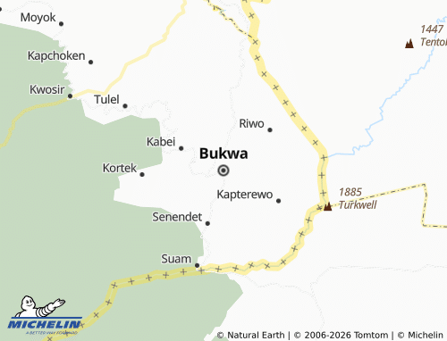 Kaart MICHELIN Bukwa - ViaMichelin